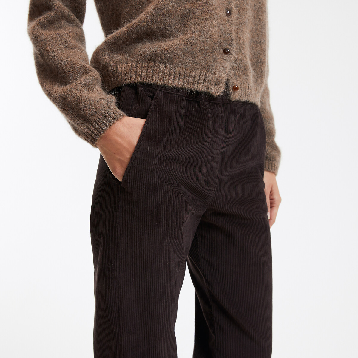 DES PETITS HAUTS<br>Calças de veludo SIANOU