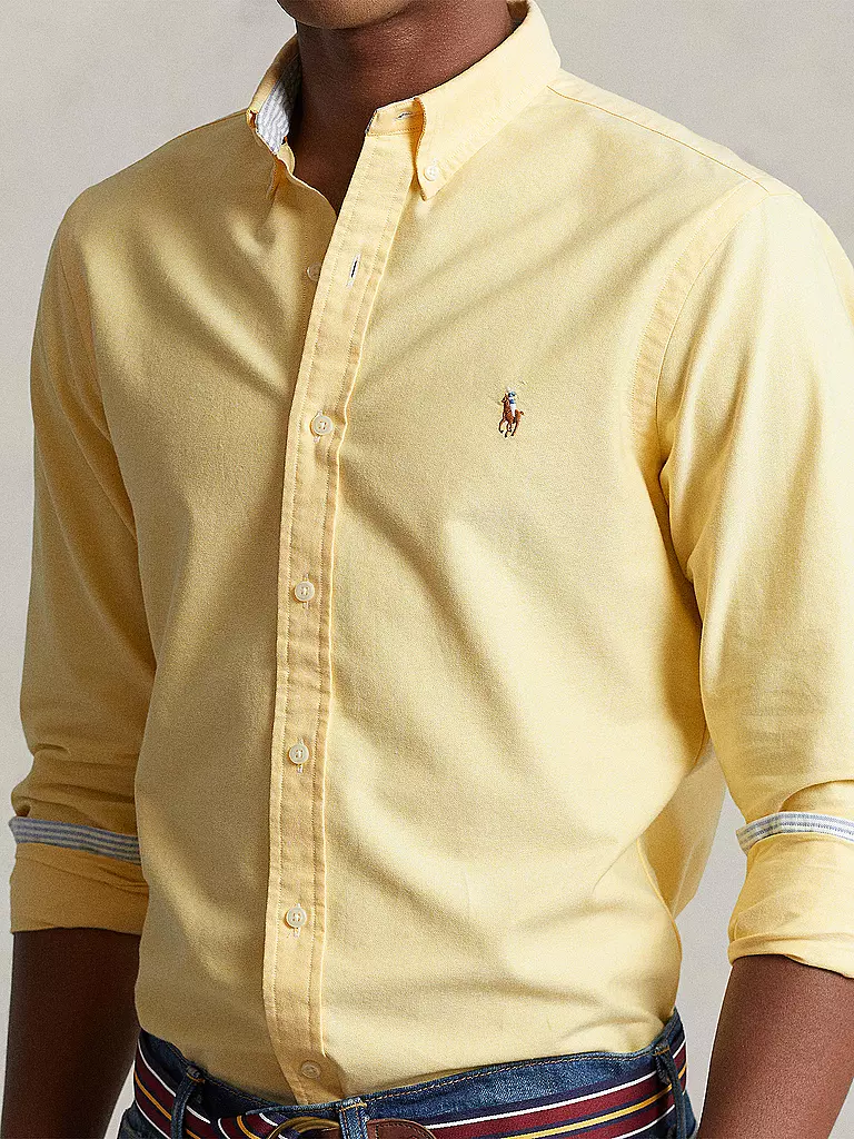 POLO RALPH LAUREN Hemd Slim Fit gelb