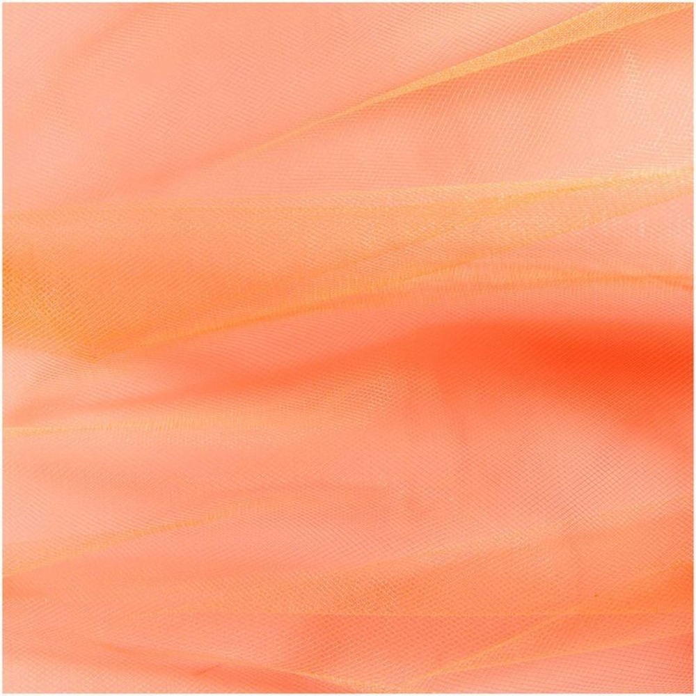 Rouleau de tulle 50 cm x 5 m - orange fluo