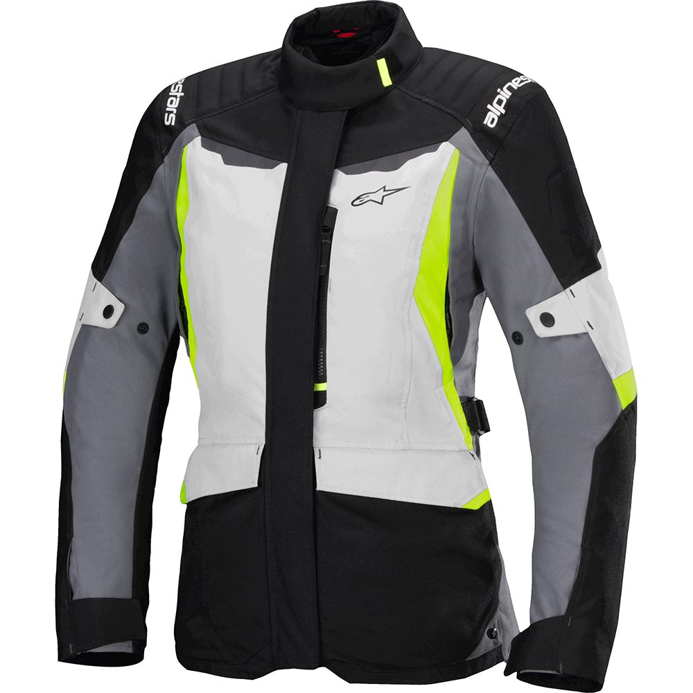 Alpinestars - Veste femme Stella ST-1 Waterproof Noir / Gris Clair / Gris / Jaune fluo
