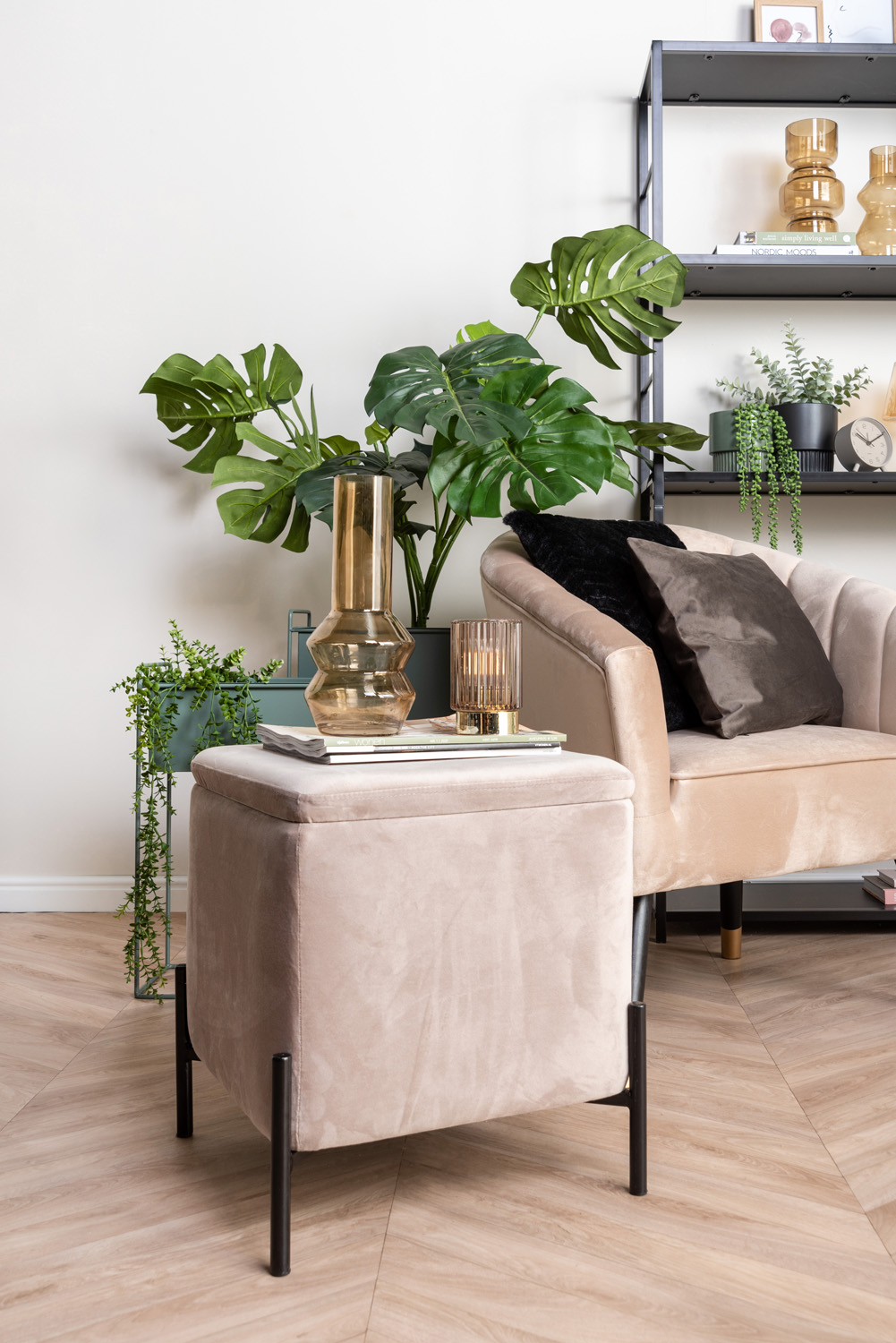Chair Royal velvet sand brown
