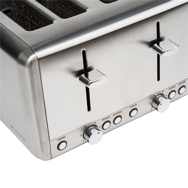 Champion Brødrister 4 plater 1000W BR420 Rustfritt stål