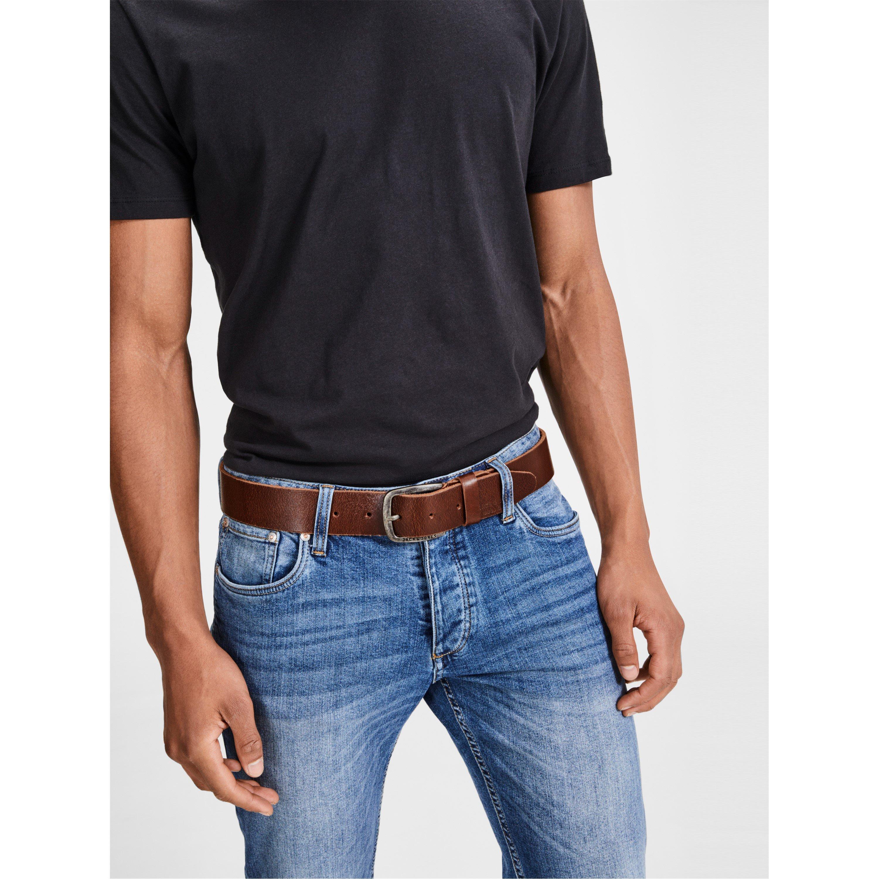 Jack and Jones Paul Leather Belt Mens