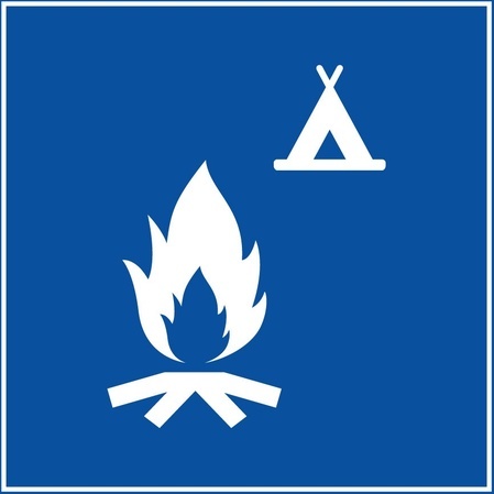 Pictogramme d'information - Pictogramme Feu de camp - ISO 7001