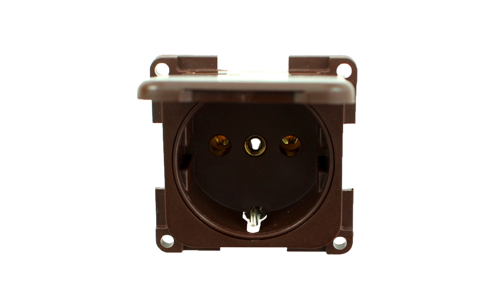 Inprojal System 10.000 Schutzkontaktstecker Steckdose  braun