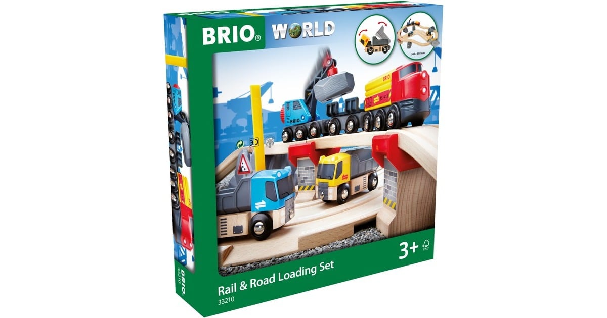 BRIOWorld - Spoor en Weg Transportset Baan