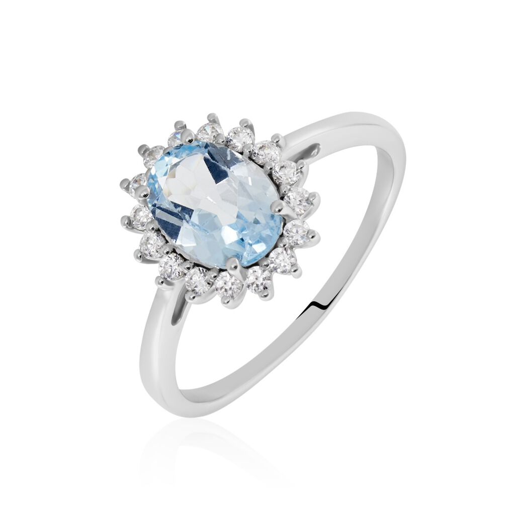 Bague Trick Or Blanc Topaze Et Oxyde