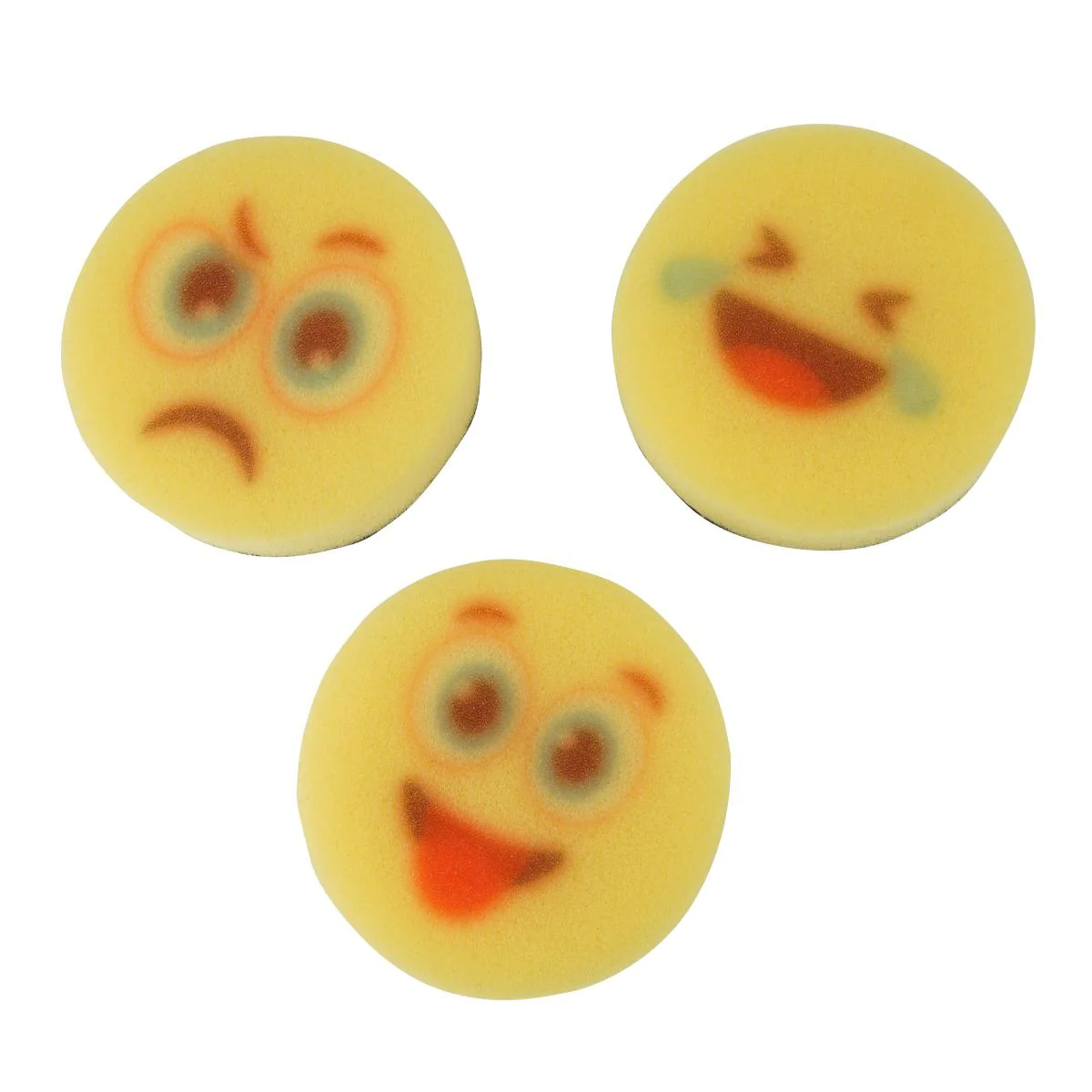 Lot de 3 éponges de vaisselle motifs emoji Fackelmann Tecno Fackelmann