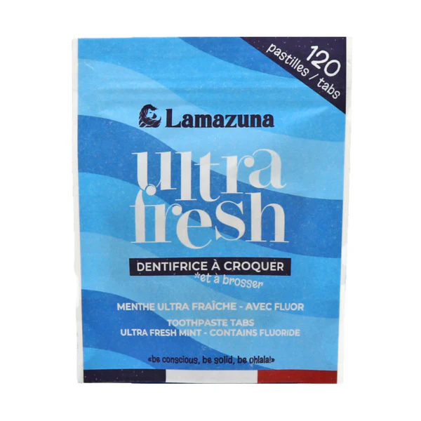 Lamazuna Dentifrice à Croquer - Ortie et Menthe 120 pastilles par sachet