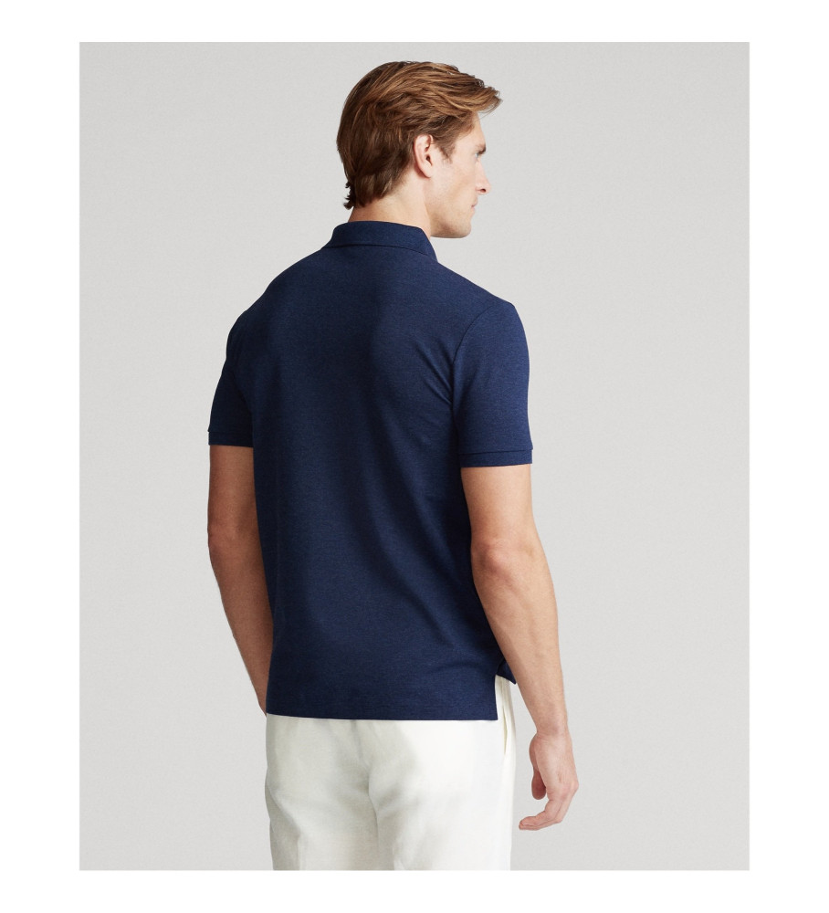 Polo Ralph Lauren Slim Fit Stretch Piqué em Azul Marinho