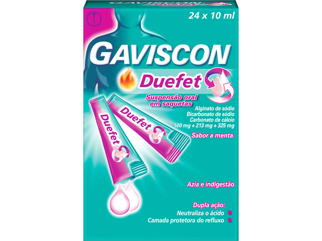 SAQUETAS GAVISCON 500 267 167MG DUEFET 24UN