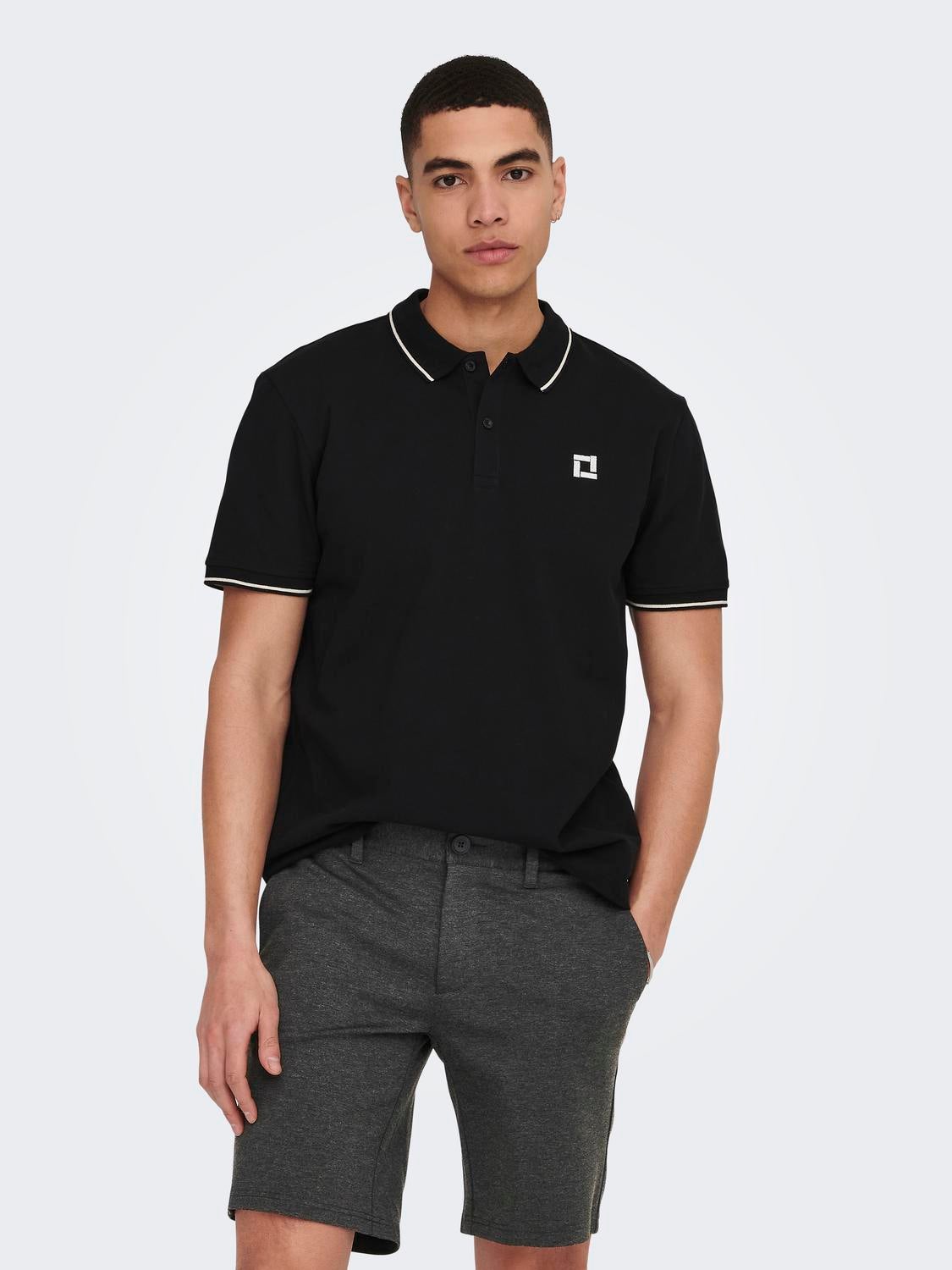 ONSFLETCHER Polo Black