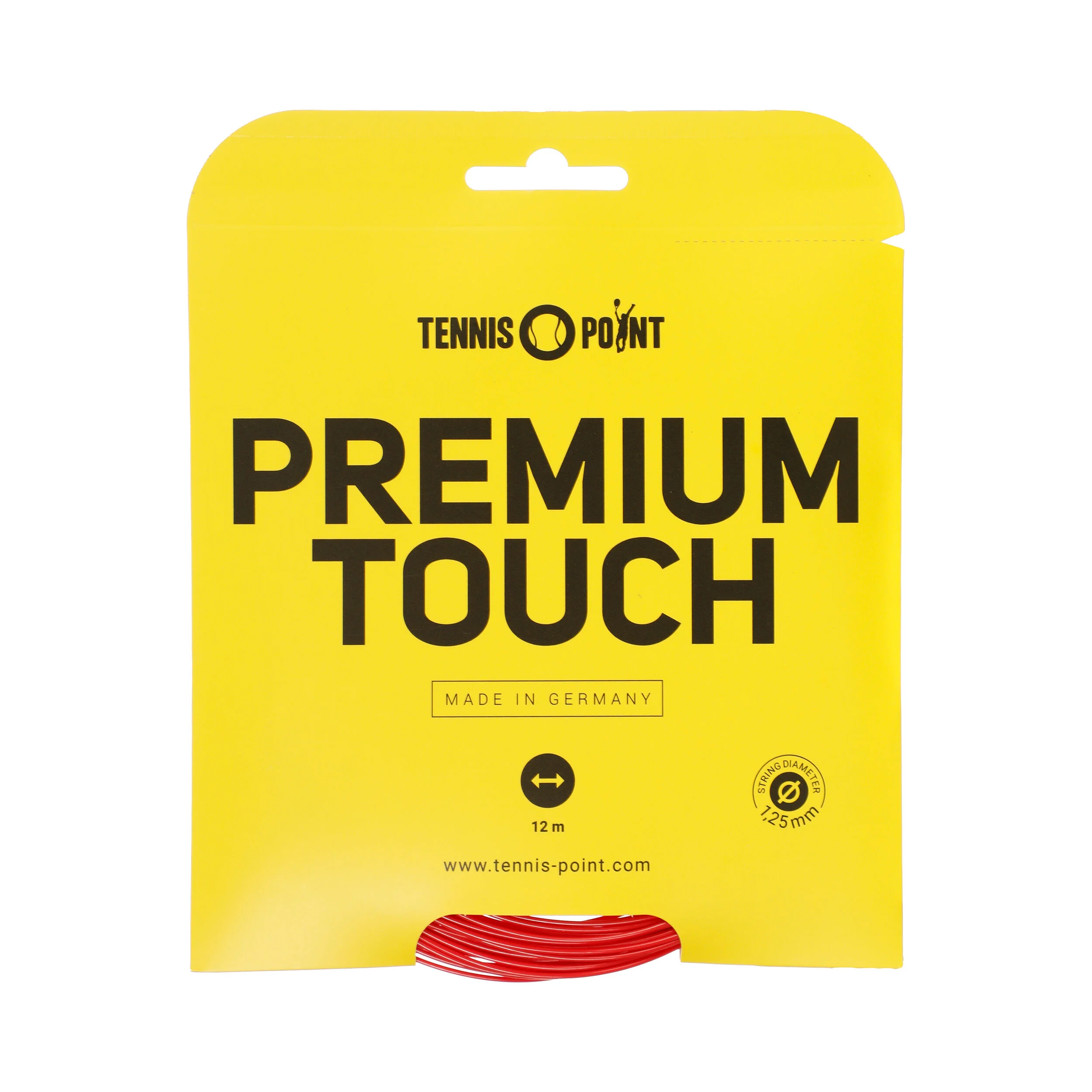 Tennis-Point Premium Touch Cordage En Garniture 12m - Rouge
