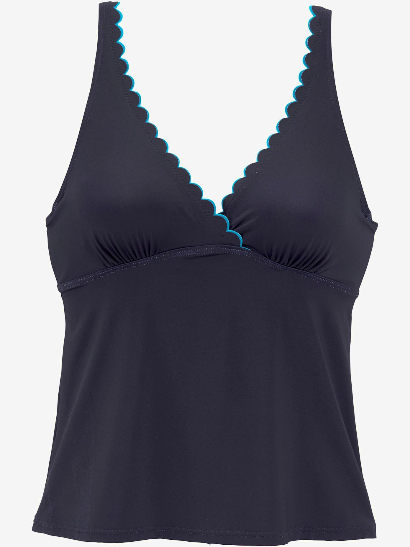 Haut de maillot de bain à armatures double bordure cocotte