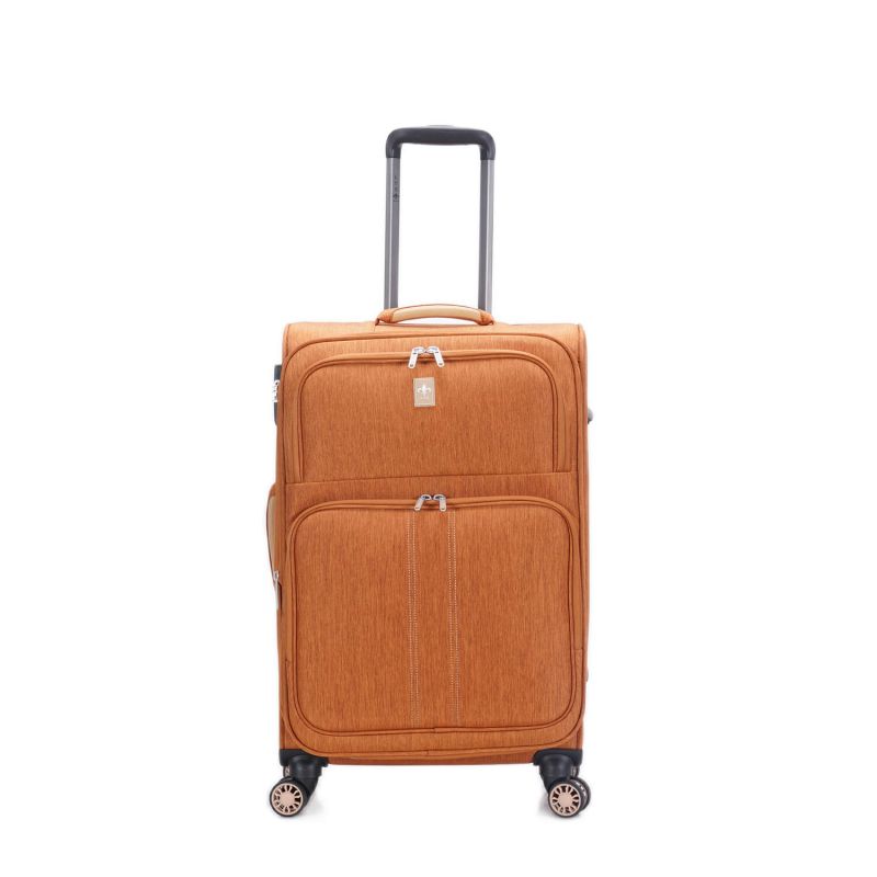 Lot de 3 valises souples 355 55, 67 et 77 cm Cognac