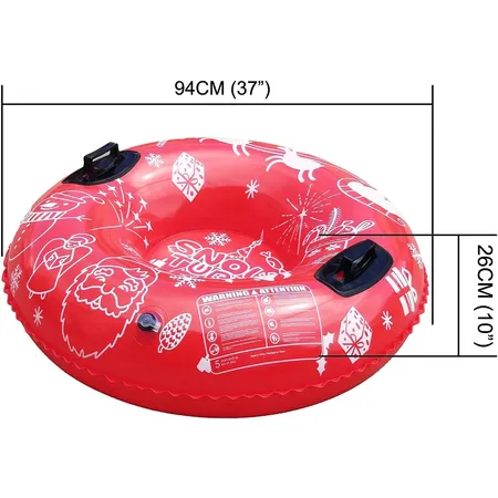 Aechtner ICE-ST101 Snowtube Ø90cm rot X-Mas
