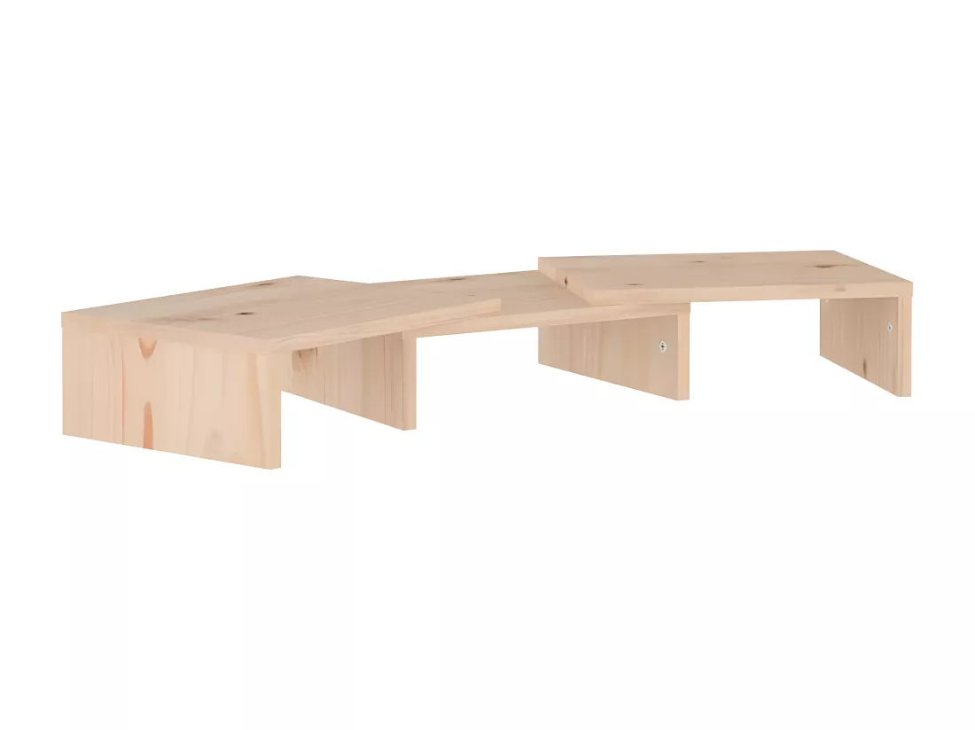 Support de moniteur 60x24x10,5 cm Bois de pin solide