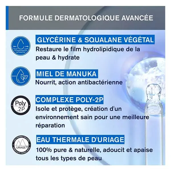 Uriage Bariéderm-Cica Creme Reparador Isolante para Mãos para Pele Muito Seca 50ml