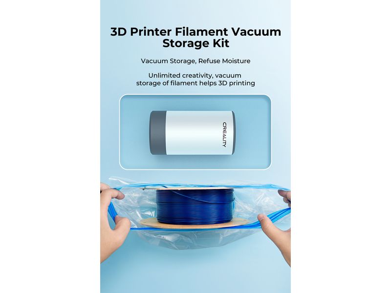 Creality Vakuumierer Pumpe und Set Vakuum-Set einfache und kostengünstige Lösung für die Lagerung Ihrer Druckmaterialien