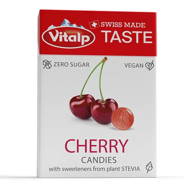 VITALP - Balas sem açúcar - Cereja 25g