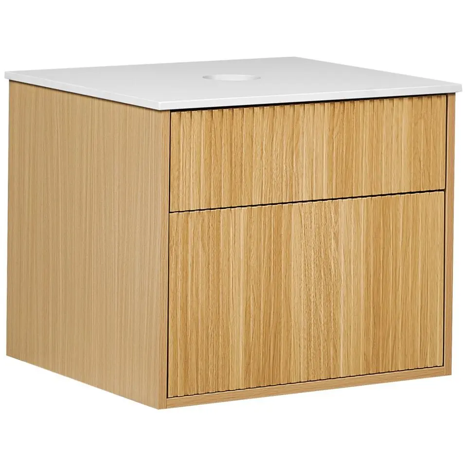 BEXTI - Badkamermeubel - Lichtbruin - 60 x 52 cm - Hout
