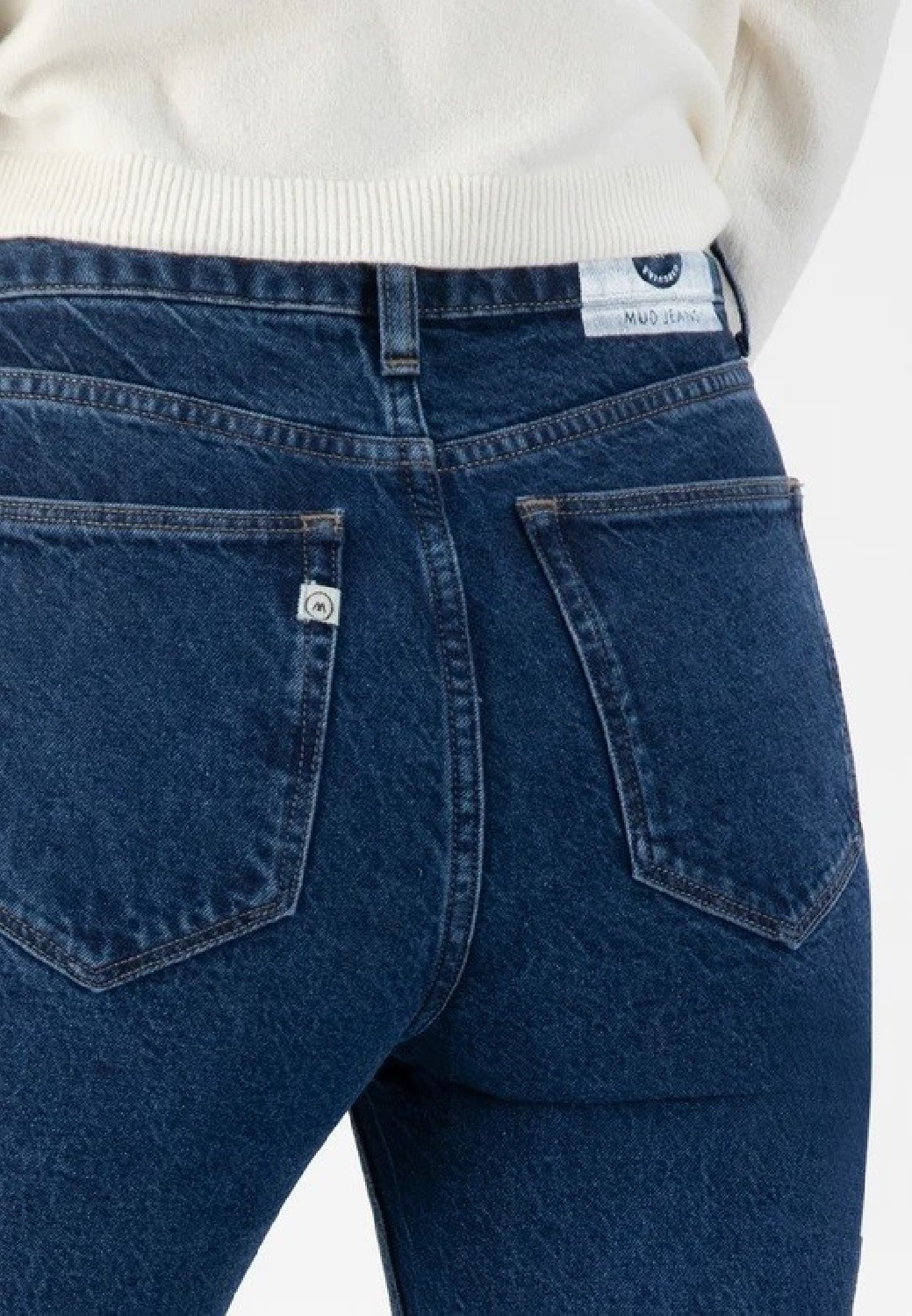 Mud Jeans Damenjeans Piper Straight Stone Indigo