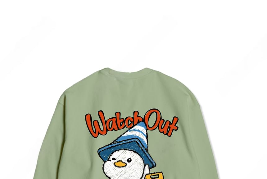SeoulPop - Losse sweatshirt met eendenprint