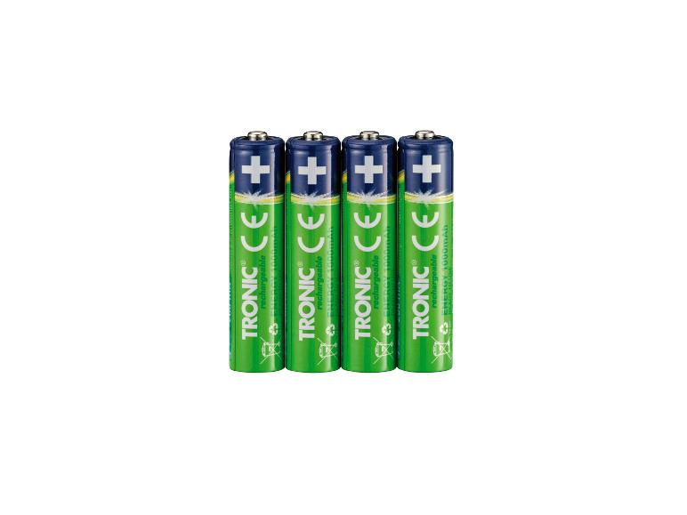 4 oplaadbare batterijen