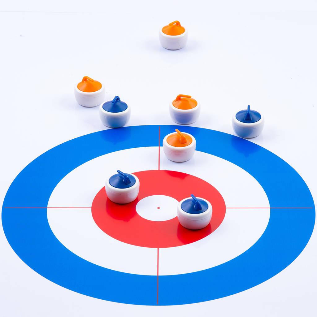 Longfield Curling en sjoelen bord set Curling- en sjoelbord