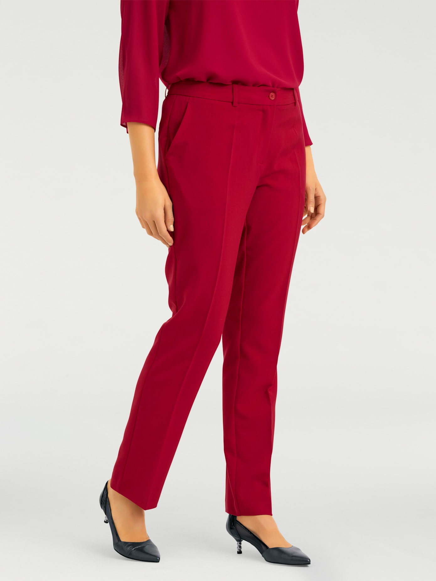 Tailleur pantalon coupe droite