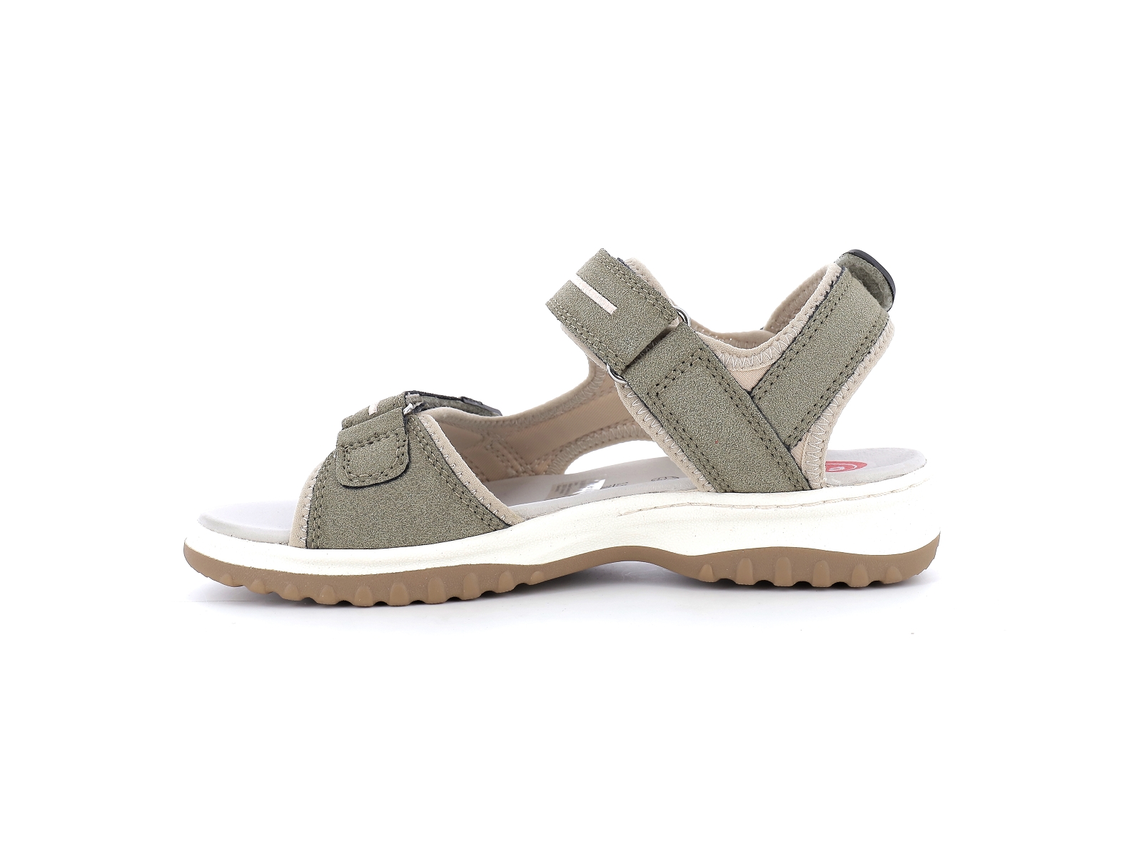Jana  shoes-28766 Matières combinées Kaki