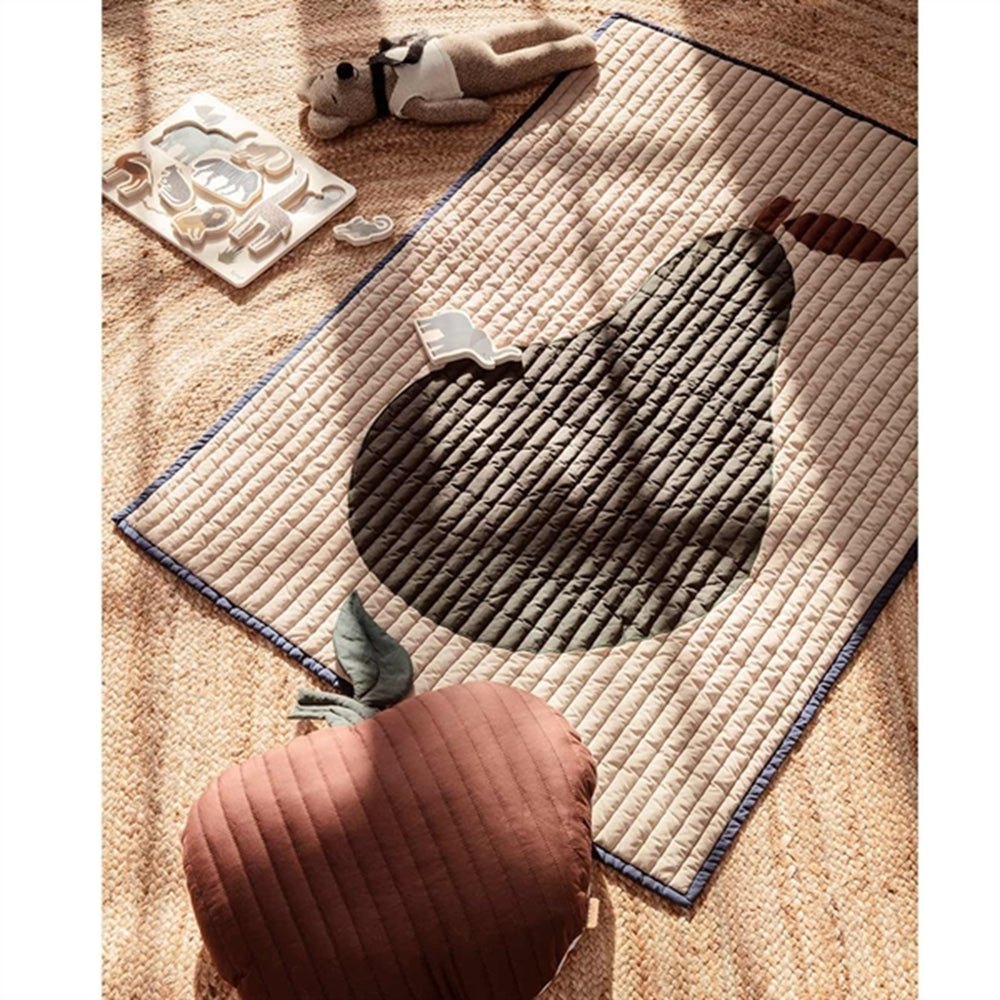 Pear Quilted Tæppe Sand - Ferm Living → Luksusbaby.dk
