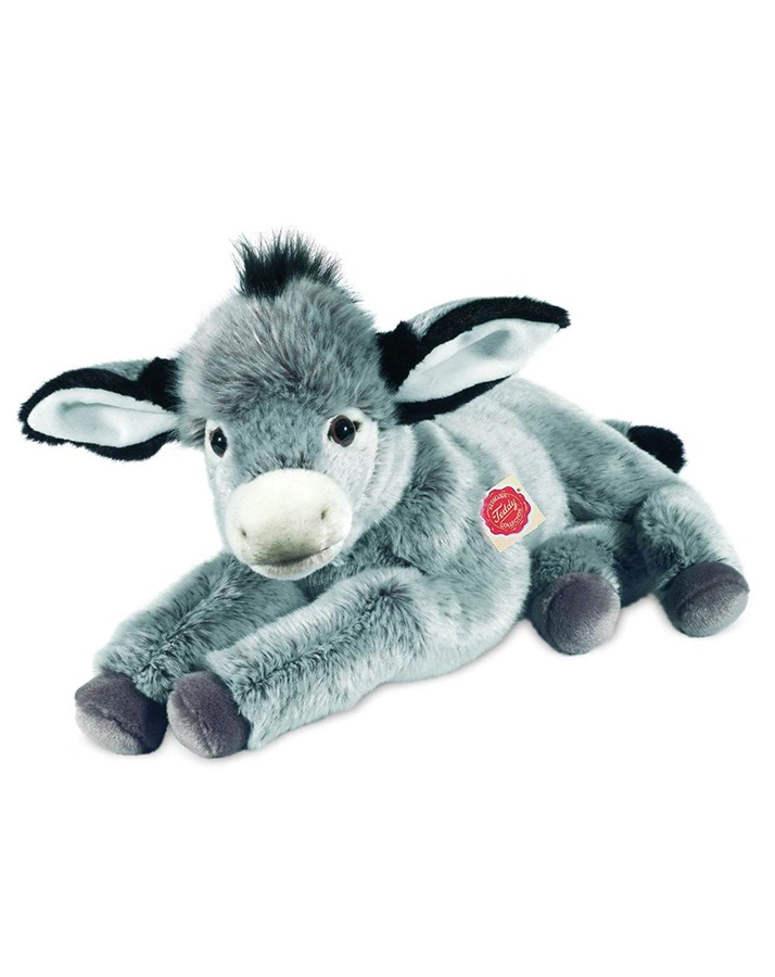 Kuscheltier ESEL (50cm) liegend in grau