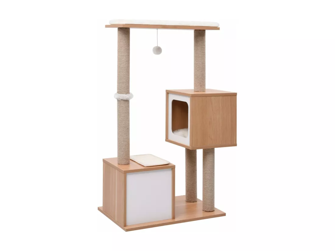 Arbre à chat avec tapis à gratter en sisal 104 cm