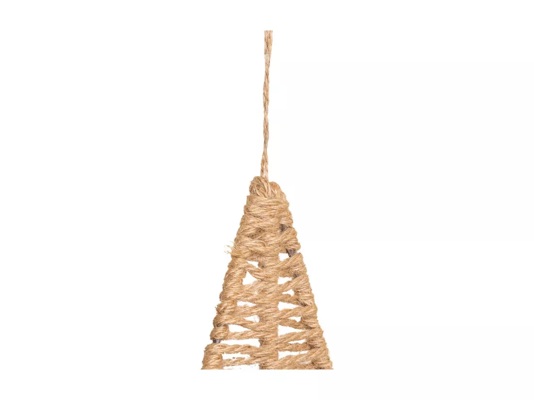 Arbre décoratif en coton tressé marron 8x01x13h