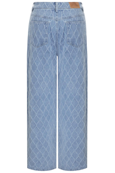 Fluresk blauwe dames jeans