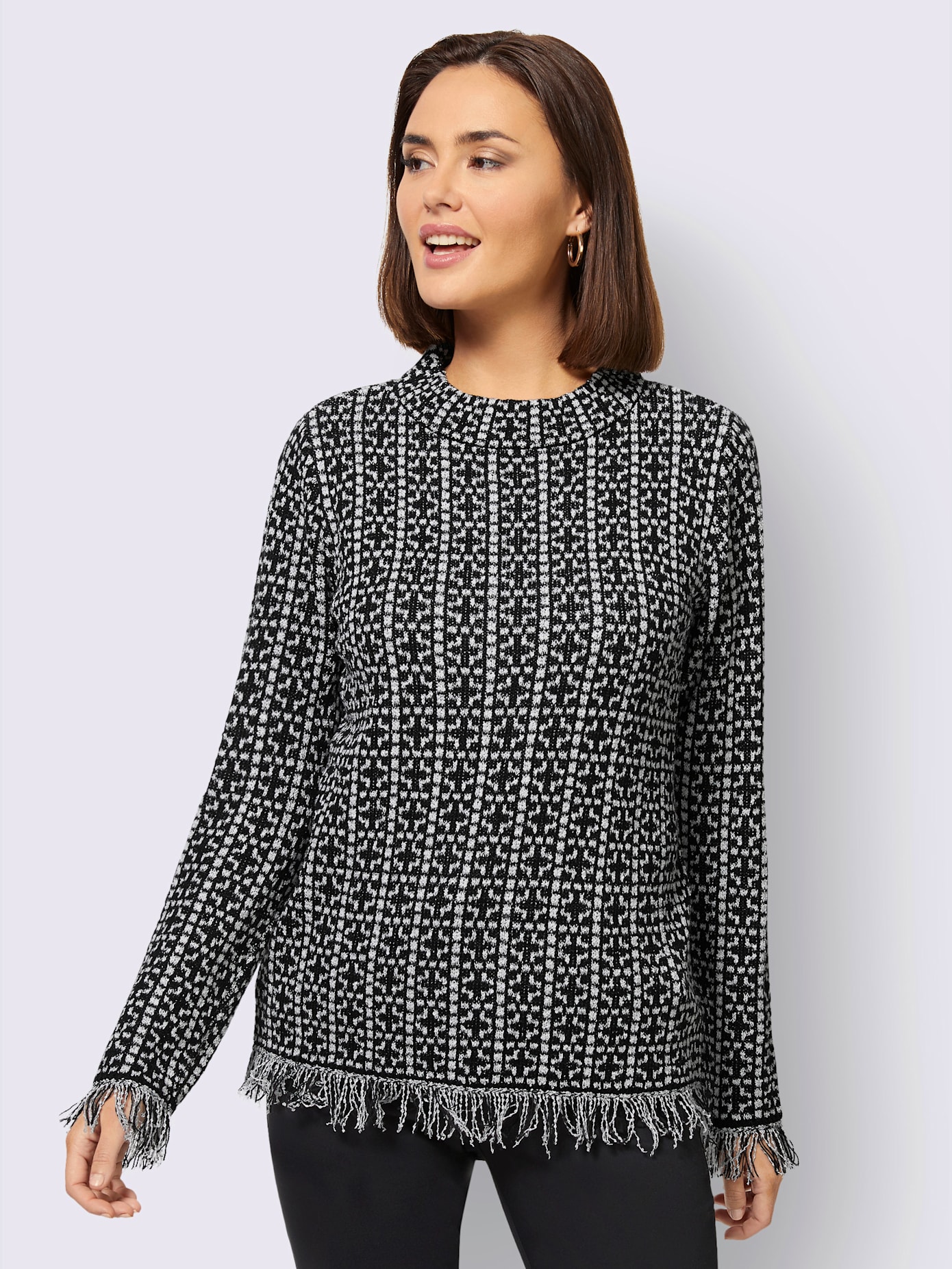 Pull bouclé aspect bouclé élégant