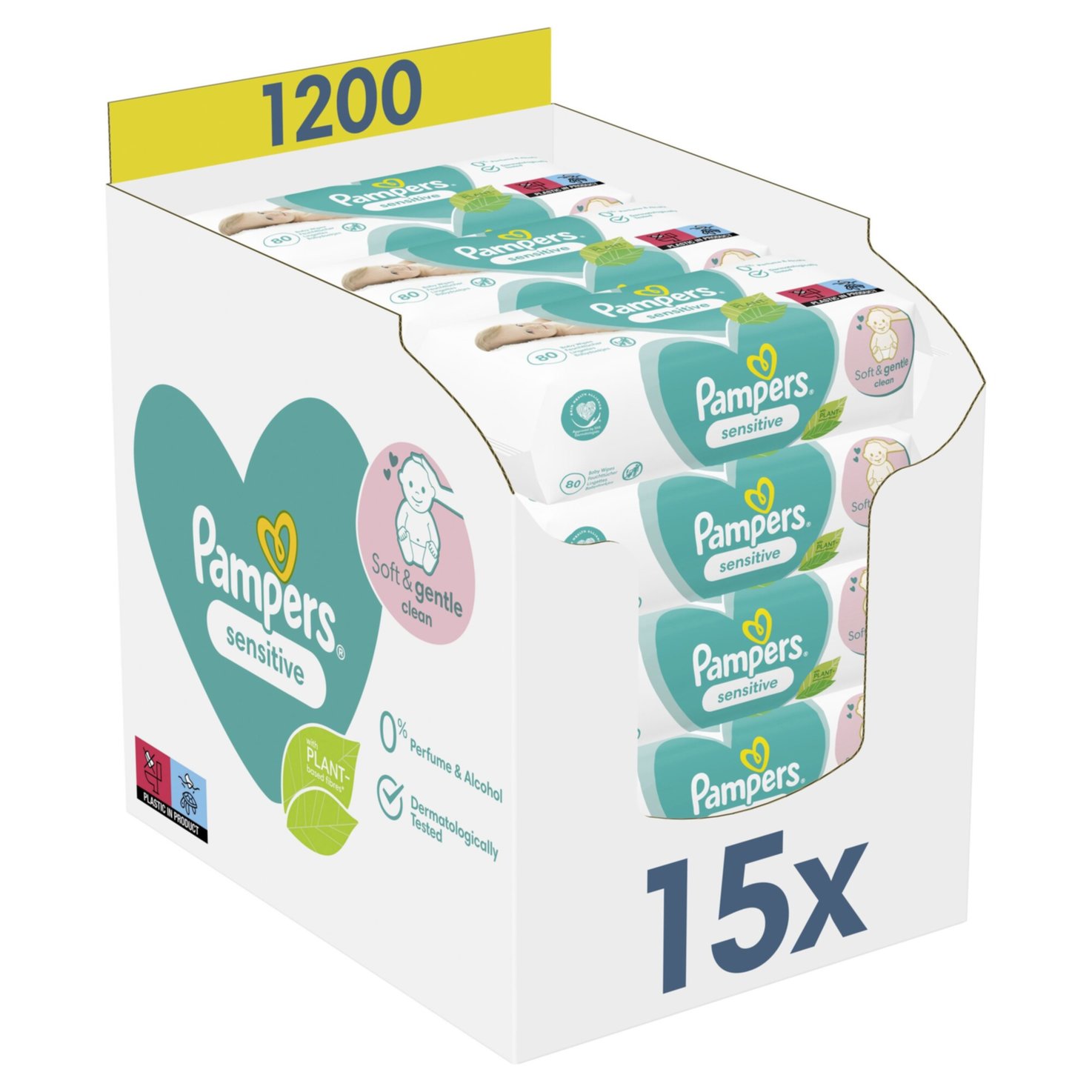 Pampers SensitiveMonth 15x80 Stück