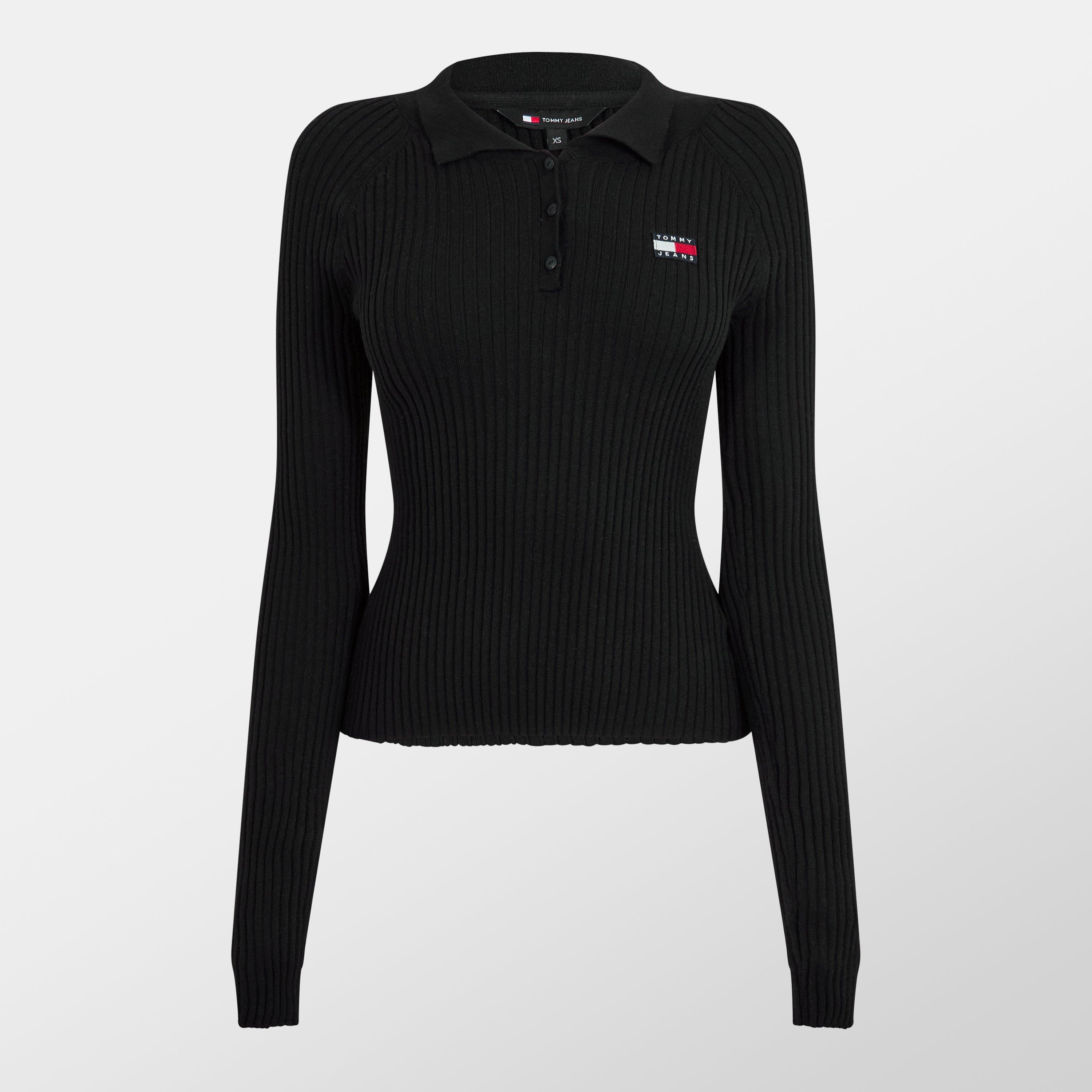 Tommy Jeans Collar Badge Rib Pullover Sweater