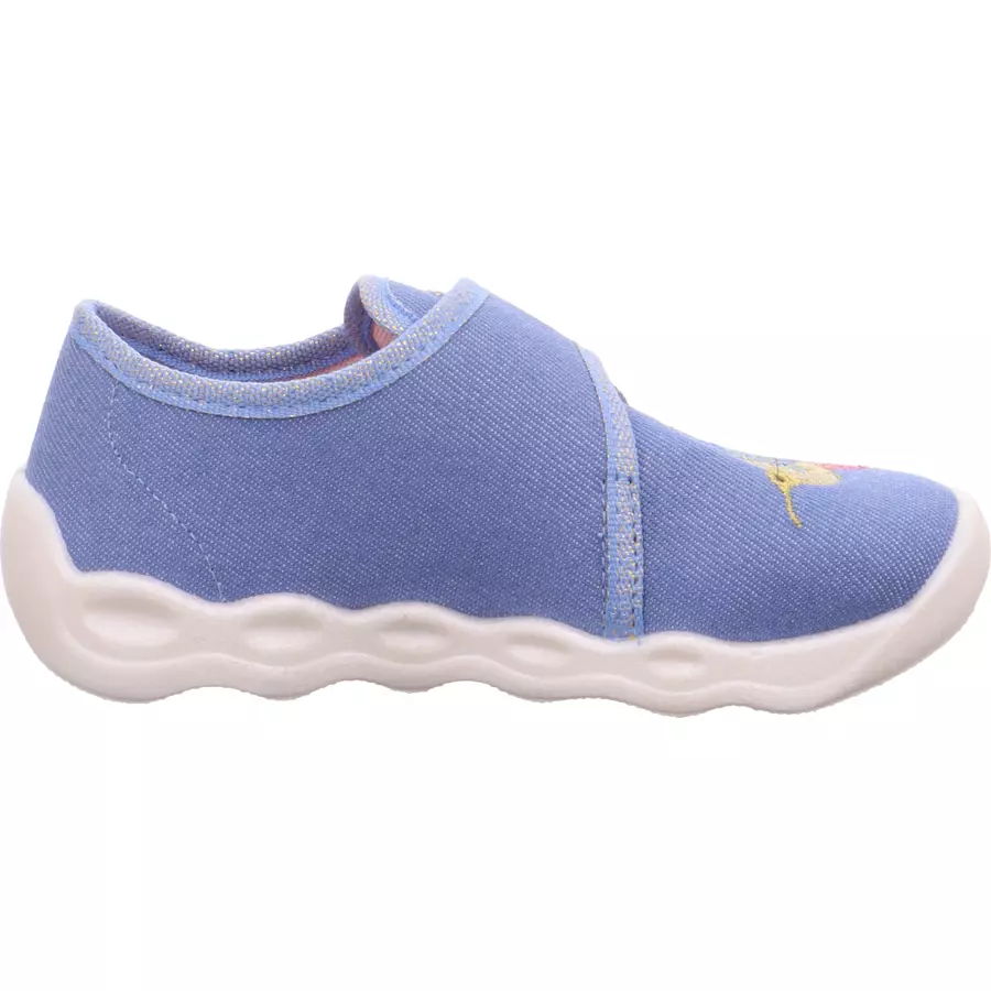 superfit Hausschuh Bubble blau (mittel)