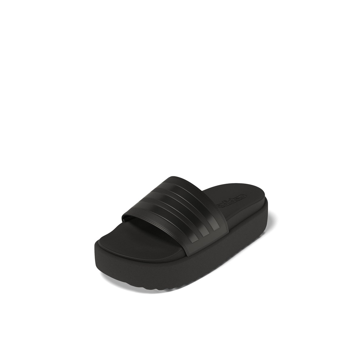 ADIDAS-Adiplat-tg-Sandales athlétiques à glissière - Talon plat - Noir