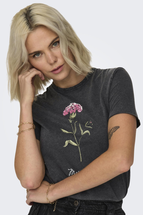 Only zwarte dames t-shirt