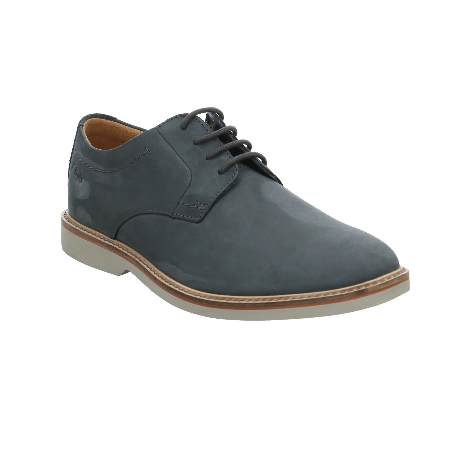 CLARKS Halbschuh-City Grau Leder