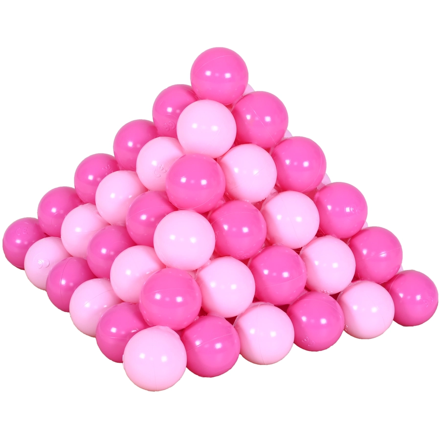 knorr toys® Bälle Set ca. Ø6 cm - 100 ballssoft pink rosa