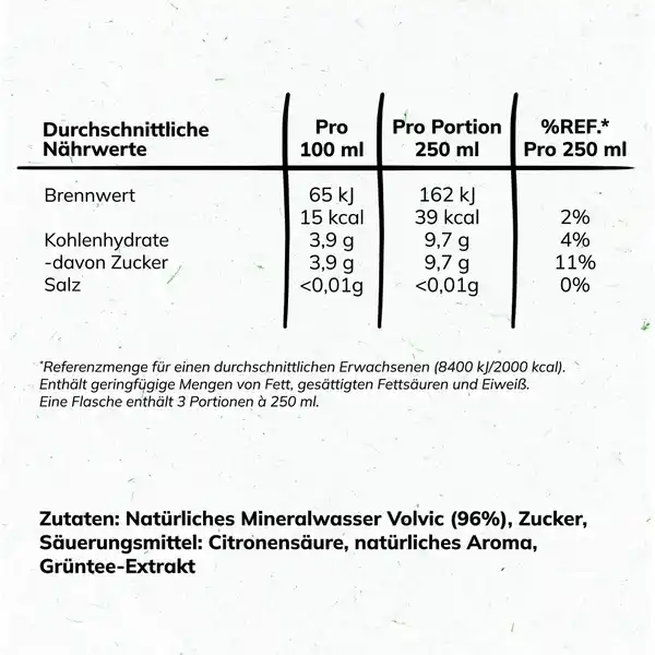 Tee Zitronen-Geschmack 0,75L