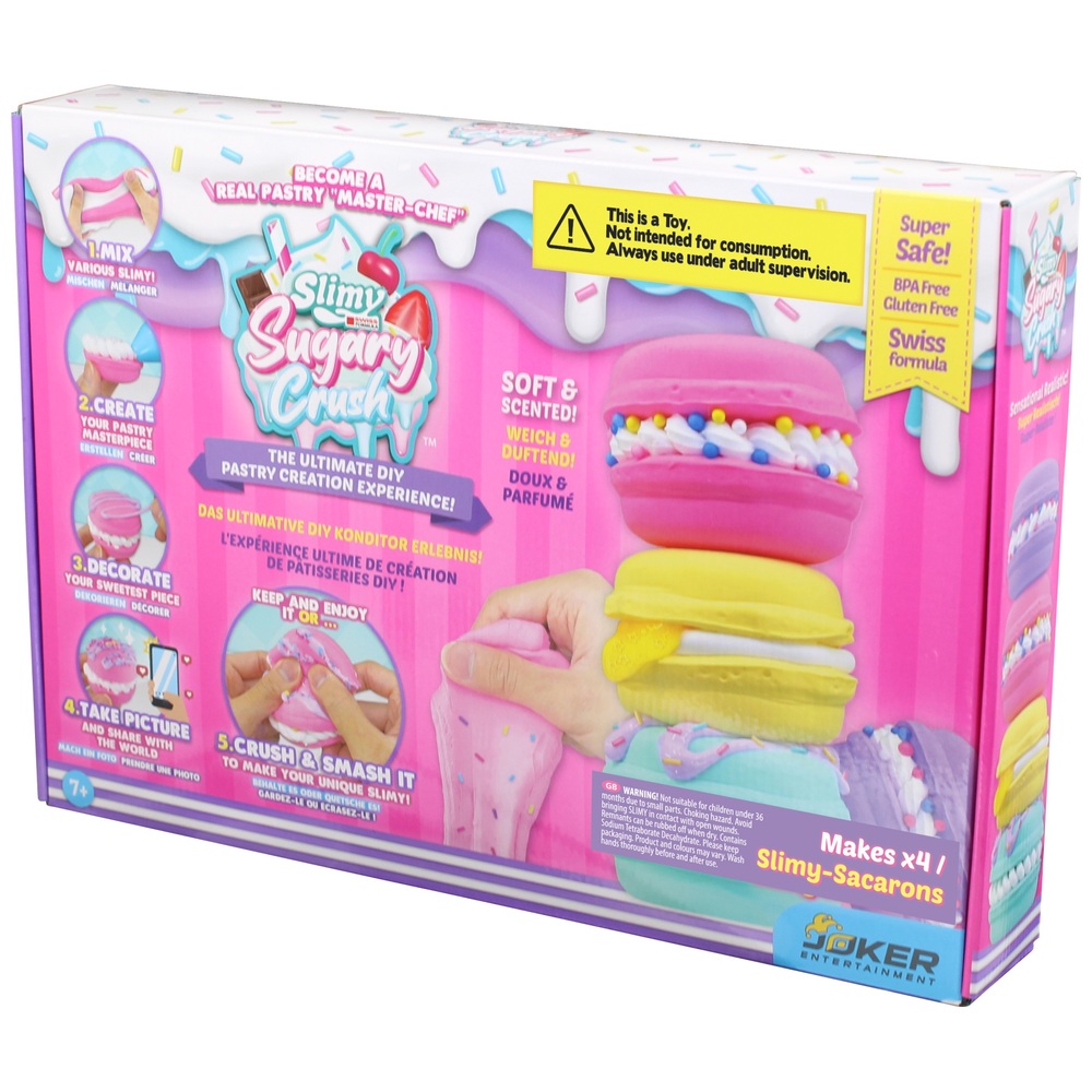 Schleimige Zucker-Crush-Gebäckserie Schleimige Macarons