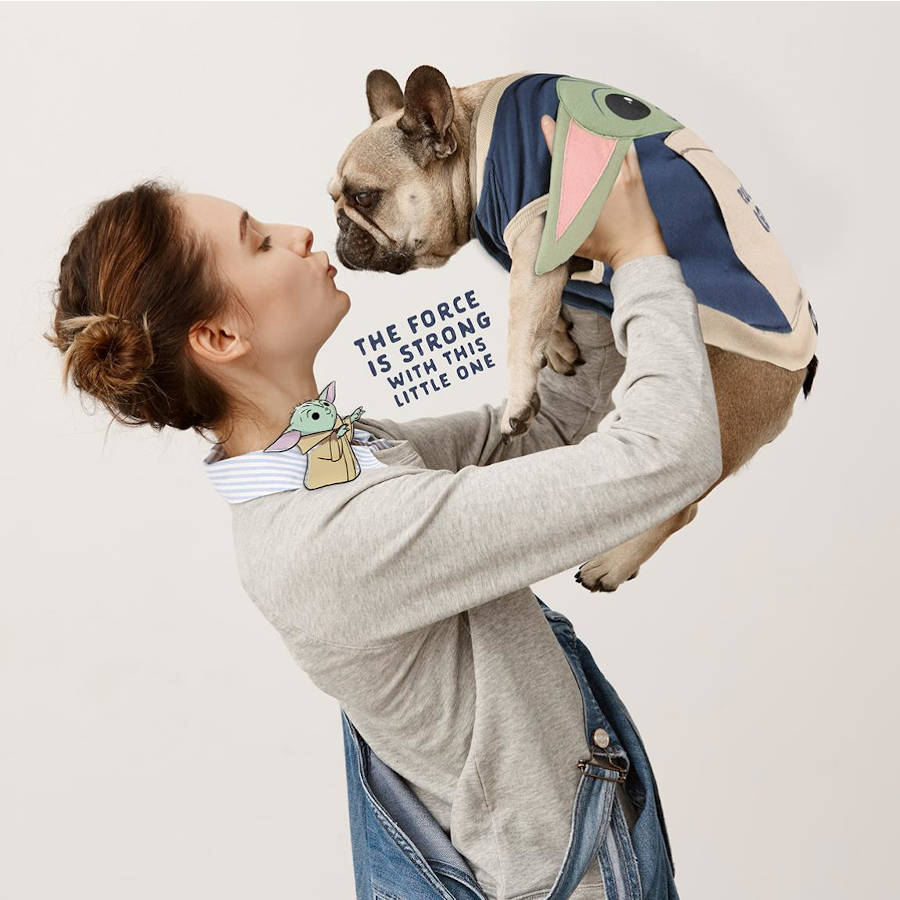 Moletom azul Disney Star Wars para cães