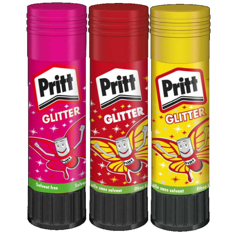 Pritt Klebestift Glitter, assortiert, 20 g