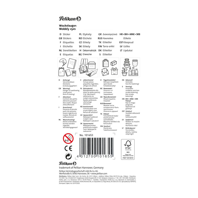 Wackelaugen Sticker - 1 Blatt
