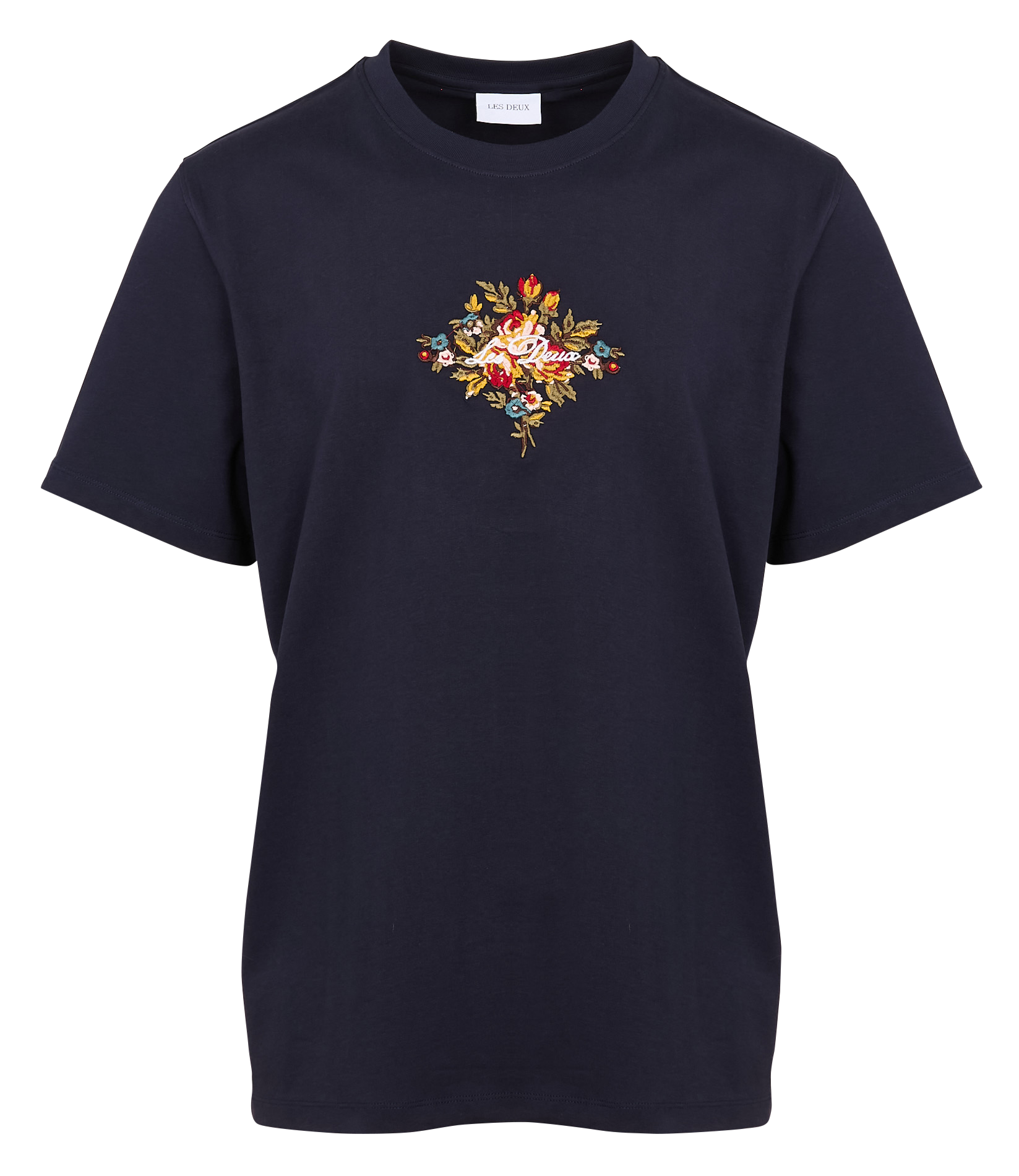 FIORE - Tee-shirt brodé en coton bio| Bleu